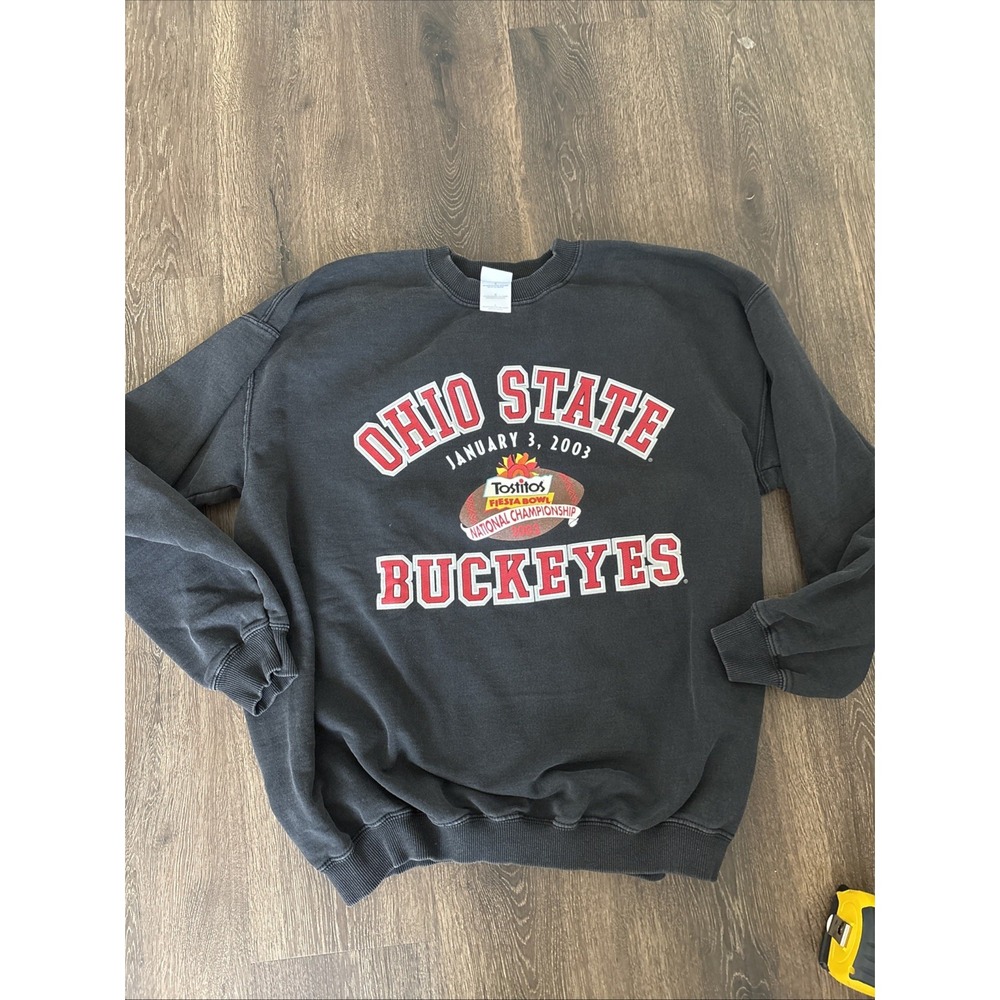 Vintage Ohio State Buckeyes Sweatshirt Mens Unisex L Fiesta Bowl 2003 Football